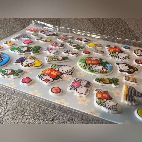 *2010* Hello Kitty Puffy Sticker Sheet Japan Exclusive Official Sanrio Kawaii - Picture 6 of 9